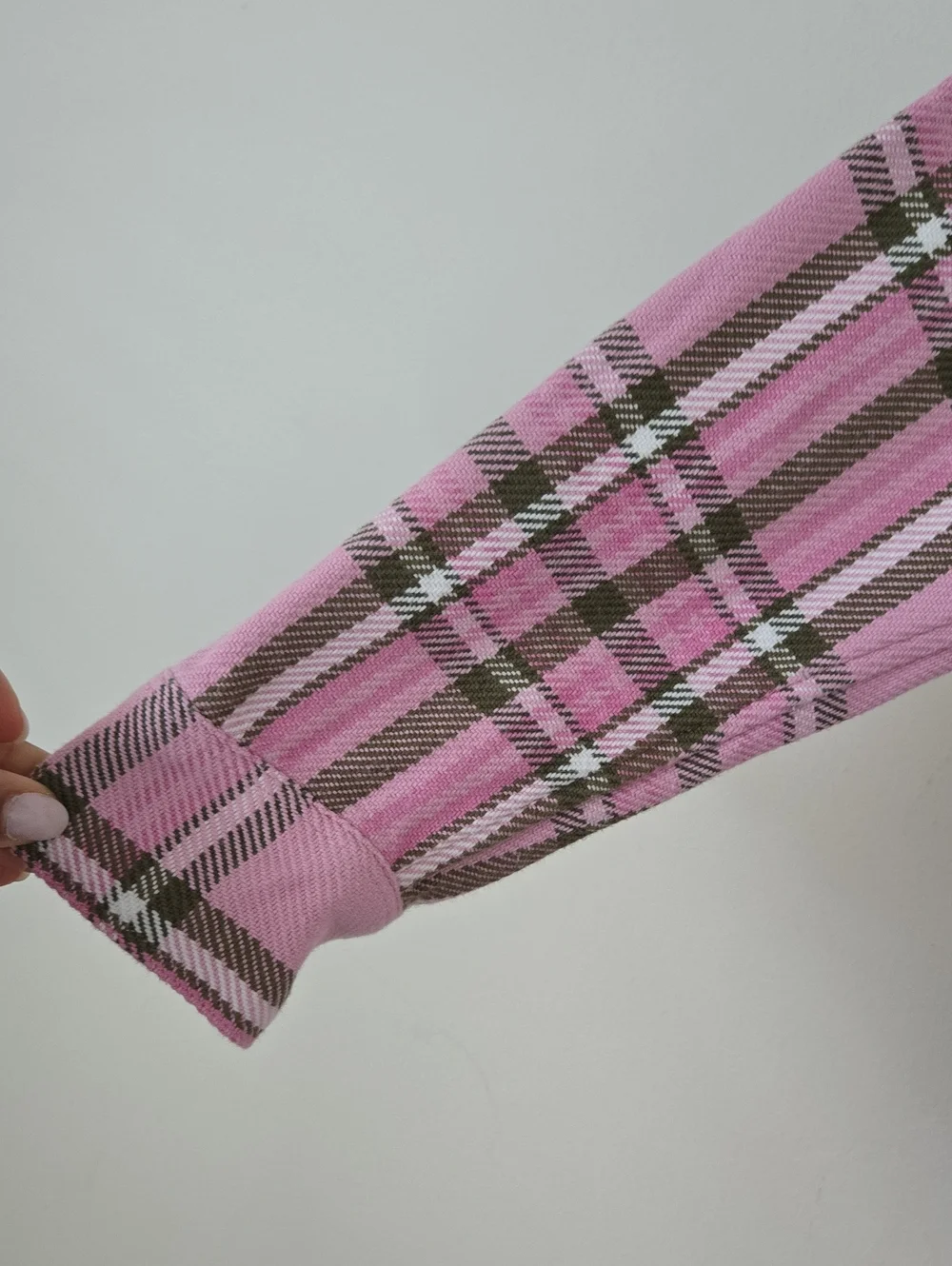Outerknown Blanket Shirt Dress Pink Plaid Button Front Organic Cotton Shacket